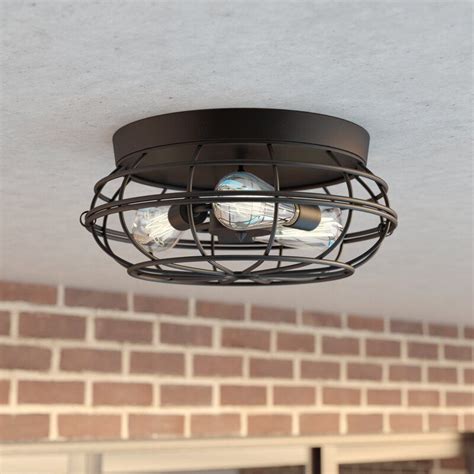 This one has a unique design if you compare it you other ceiling fans of our list. 3 - Light 15" Caged Dome Flush Mount in 2020 | Ceiling fan ...