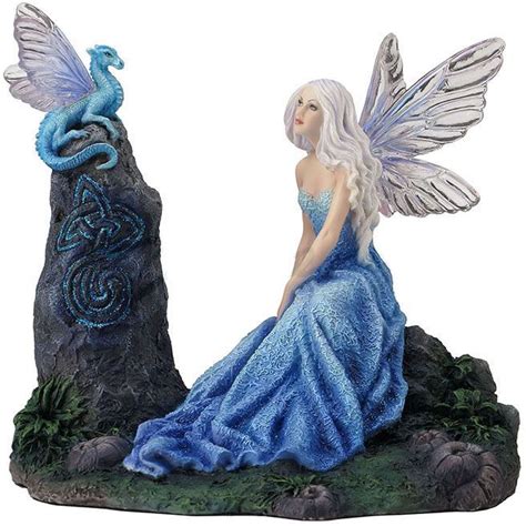 Luminescent Fairy With Dragon Statue Stu Home Aawu77134aa Fairy