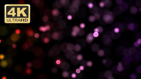 Motion Graphics Background Loop 4k Colorful Bokeh