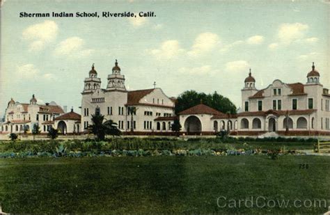 Sherman Indian School And Grounds Riverside Ca Postcard
