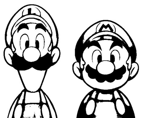 Mario And Luigi Stencil Mario Coloring Pages Mario Art Mario And Luigi