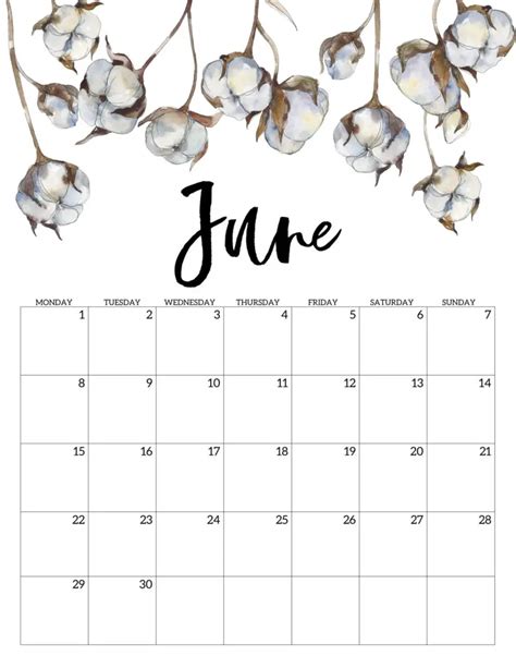 35 Best Printable June 2020 Calendars With Holidays Onedesblog