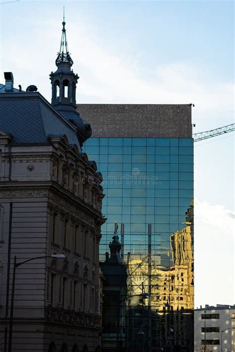 Modern Architecture In Bucharest City Romania 2022 Editorial