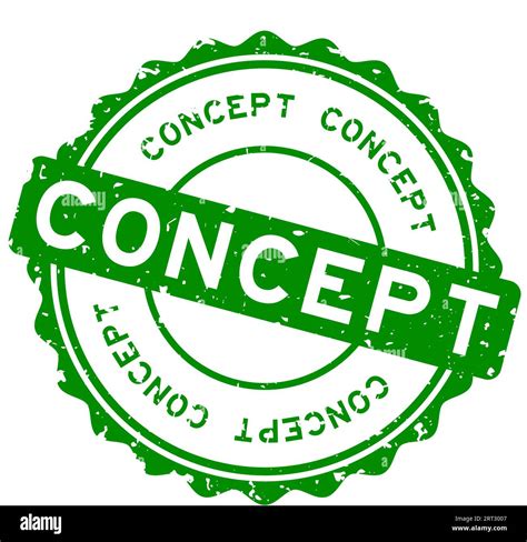 Grunge Green Concept Word Round Rubber Seal Stamp On White Background Stock Vector Image And Art