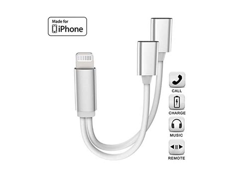 Iphone Adapter And Splitter Apple Mfi Certified 2 In 1 Dual Lightning