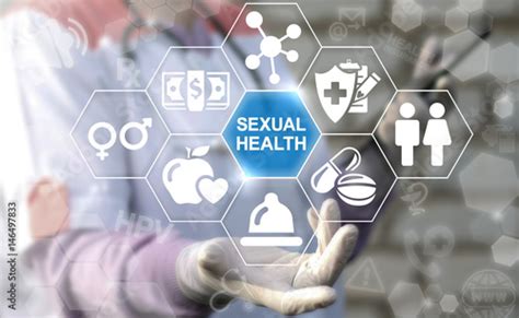 Sexual Health Healthcare Concept Doctor Offers Icon Sex Healthy