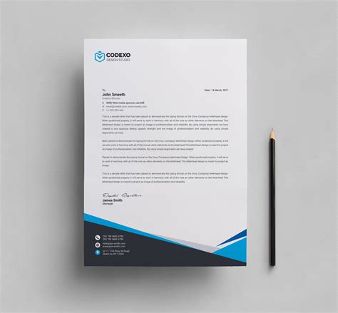 Mira Professional Corporate Letterhead Template · Premium Graphic