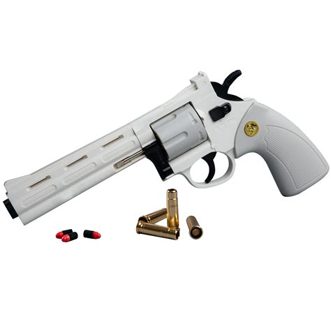 Buy Revolver Toy Extended Barrel Can Fire Soft Bullets Water Gel Beads
