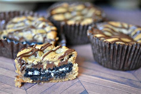 Chocolate Chip Cookie Cups Stuffed With Oreos Hugs And Cookies Xoxo
