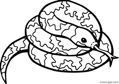 Python Coloring Page Coloring Python Pages Snake Popular