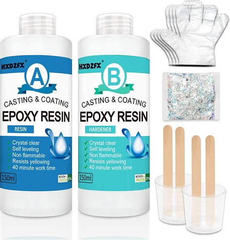 Buy Epoxy Resin Clear Crystal Coating Kit Ml Oz Part Casting Resin For Art Craft