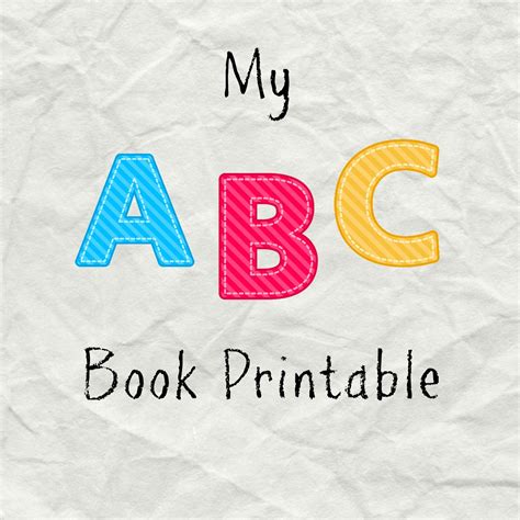 Printable Alphabet Book Cut Color And Paste