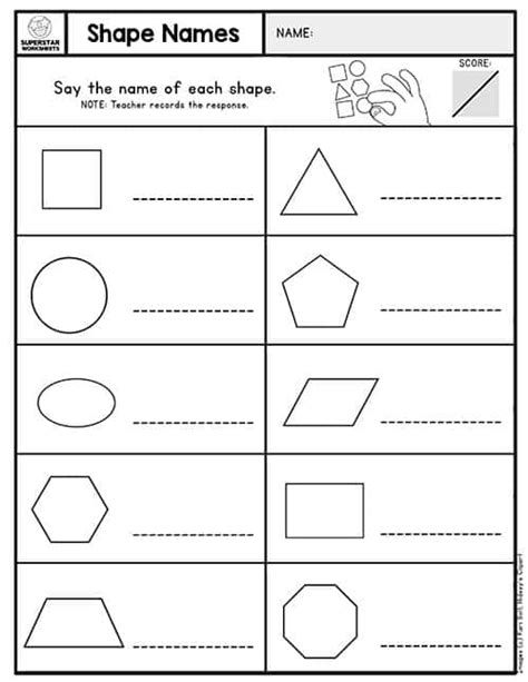 Kindergarten Assessment Worksheets Superstar Worksheets