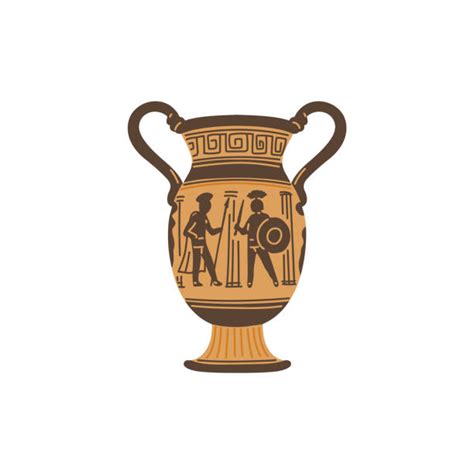 Ancient Greek Pottery Vetores E Ilustrações De Stock Istock