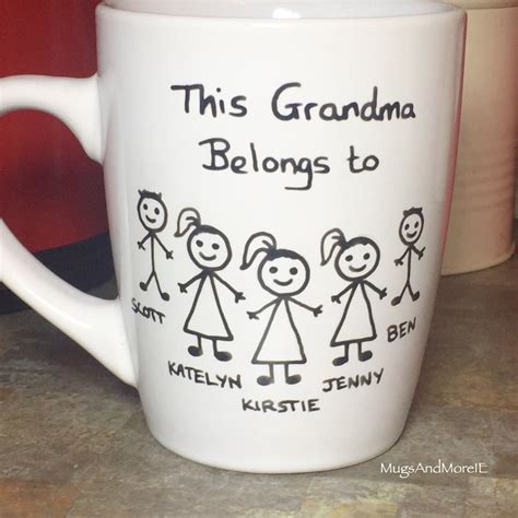 Grandma Tea Coffee Mug Personalized Grandma Mug Grandma