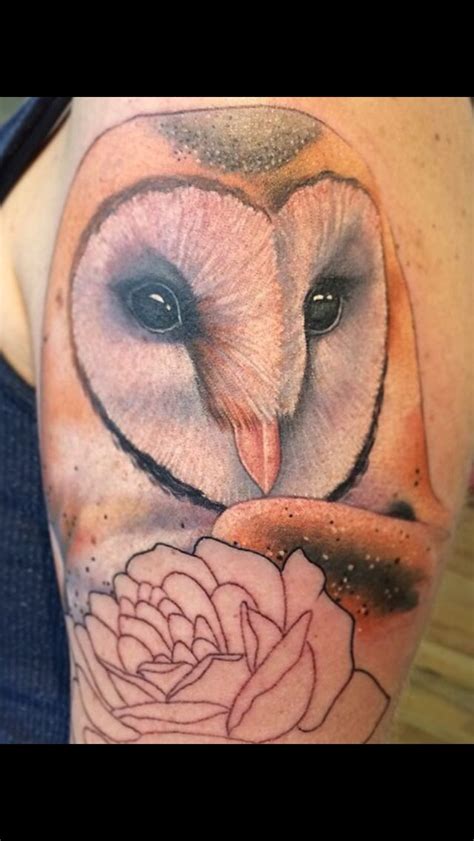 Barn Owl Tattoo By Matt Tyszka Barn Owl Tattoo Owl Pictures Animal