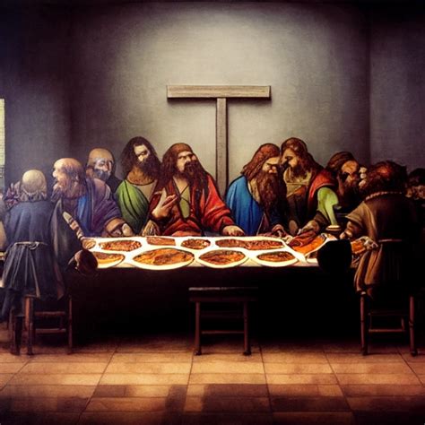 The Last Supper Leonardo Davinci Four Ninja Turtles Midjourney Openart