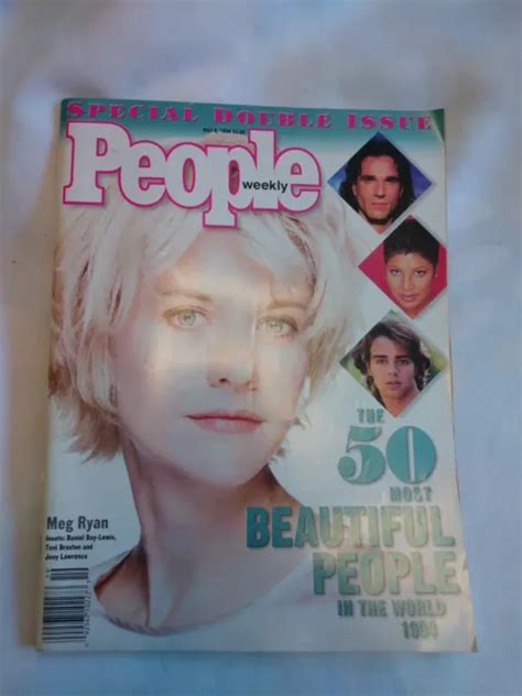 Vintage People Magazine 50 Most Beautiful Meg Ryan Jfk Jr Antonio