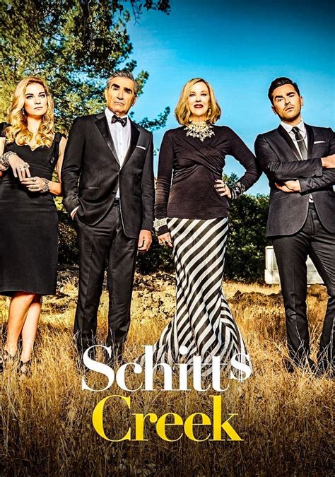 The Poster For Schits Creek Shows Three People In Formal Attire One