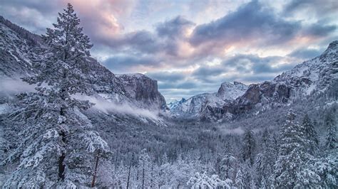 Download 1920x1080 Winter Snow Mountains Clouds Sky