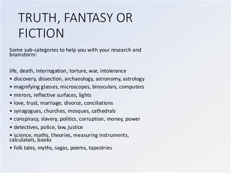 A2 Truth Fantasy Or Fiction 2016