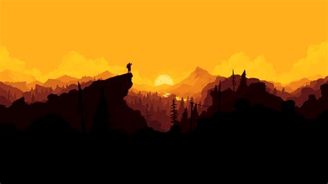 Firewatch Sunset Artwork Hd 4k Wallpaper Images