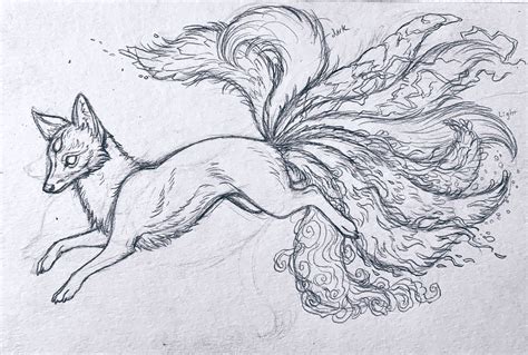 How To Draw A Kitsune Step By Step