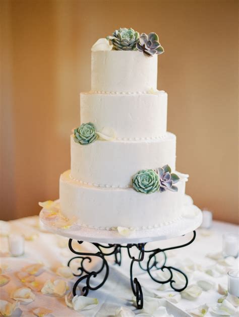 Wedding Cake With Succulents Elizabeth Anne Designs The Wedding Blog