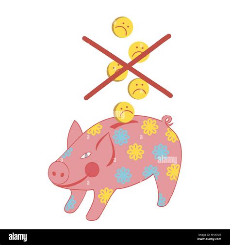 Sad Cartoon Piggy Bank Character Cut Out Stock Images And Pictures Alamy