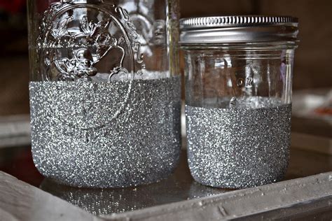 Glitter Dipped Mason Jars These Are A Cool Ideal At The Right