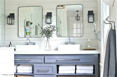 Vintage wallpaper can get expensive. The Modern Farmhouse Master Bathroom Reveal