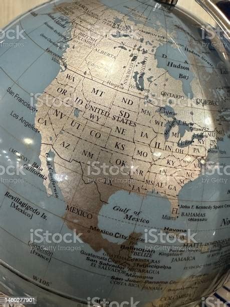 United State Map On A Globe Stock Photo Download Image Now Africa