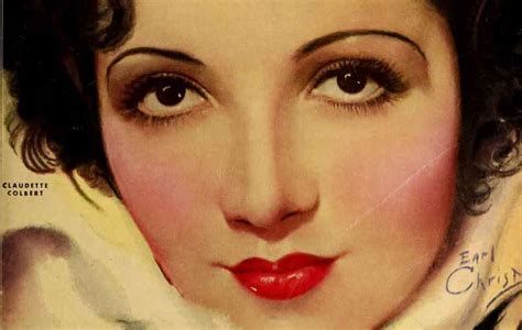 1930s Beauty Tips Claudette Colbert In 1933 Glamour Daze