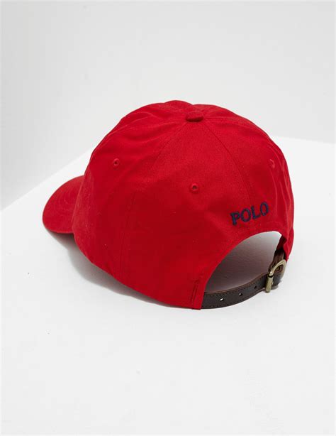 Polo Ralph Lauren Mens Logo Cap Red For Men Lyst