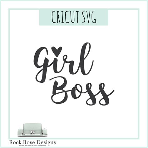 Girl Boss Svg Cut File Rock Rose Designs Rock Rose Designs