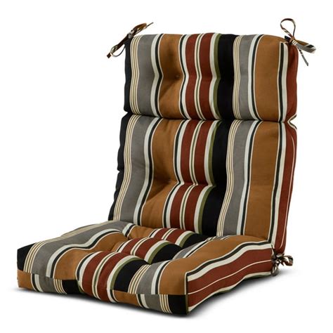 Brick Stripe 44 X 22 In Outdoor High Back Chair Cushion