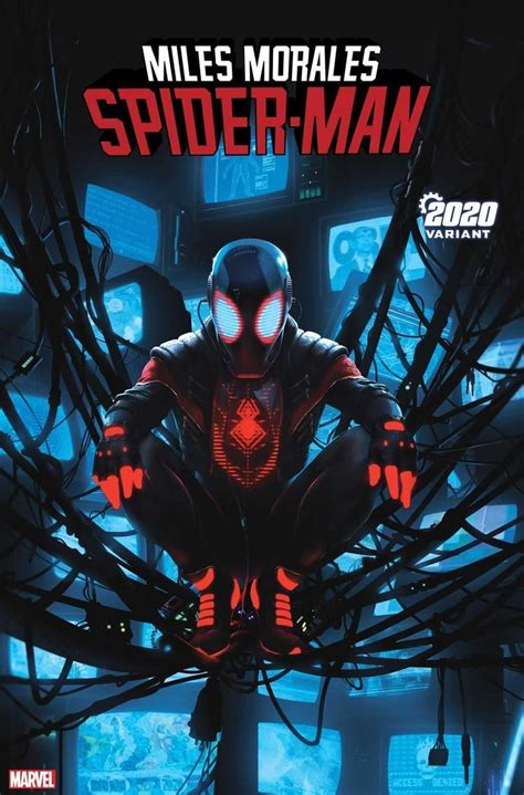 Miles Morales Spider Man 13 2020 Variant Cover By Rahzzah Spiderman