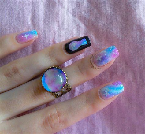 Pastel Galaxy In A Keyhole Inspired By My Ring From Bornprettystore