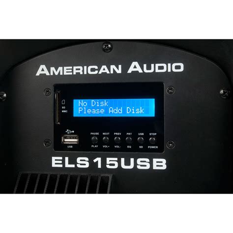 American Audio Els 15bt 15 2 Way Powered Bluetooth Usb Mp3 Pa Speaker