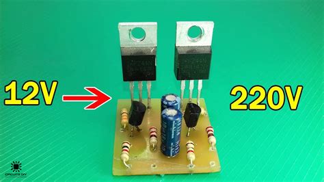 Simple 12v To 220v Inverter Circuit Using Irfz44 Mosfet