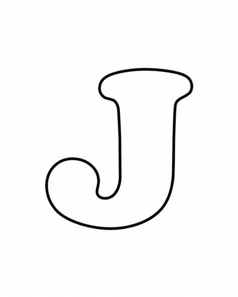 letter j coloring