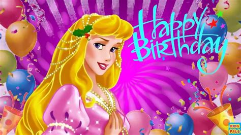 Disney Princesses Happy Birthday Song Nursery Rhymes For Kids Happy