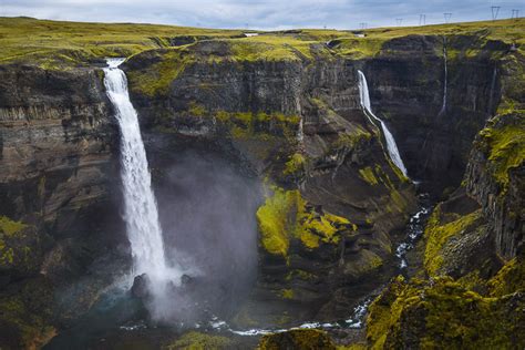 Háifoss Iceland World Waterfall Database