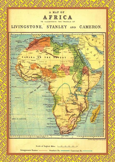 Map Of Nineteenth Century Africa Darkest Africa Pinterest