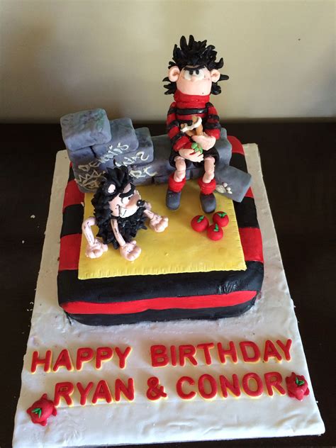 I Made This Dennis The Menace And Gnasher Cake For My Sons 10th