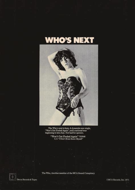 Whos Next Cover Shoot With Keith Moon By Ethan Russell Instead Used