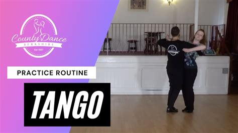 Tango Practice Routine With Natural Promenade Turn Youtube