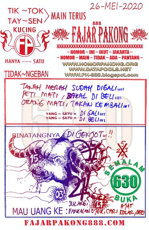 Setelah penerbitan skb tiga menteri tersebut. FP888 - Pakong - Hasil Hari ini - 26 Mei 2020 - FAJAR ...