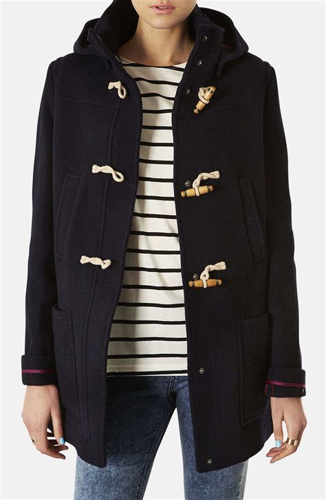 Topshop Hooded Toggle Duffle Coat Nordstrom