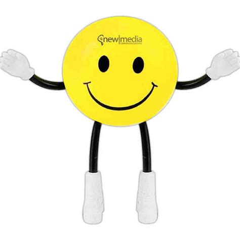 Stress Reliever Smiley Face Guy With Bendable Legs And Arms Item